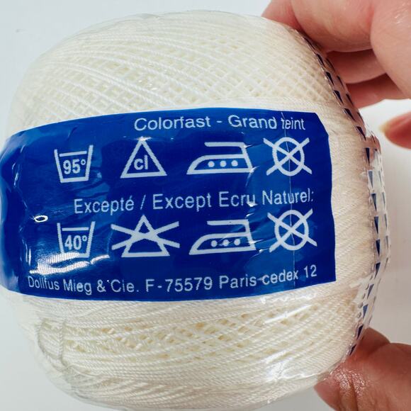 DMC Cebelia Crochet 167G 100% Mercerized Cotton Size 30 Bright White B5200 (4) - Picture 4 of 9